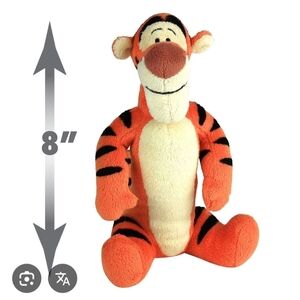 Disney Store Authentic Genuine Original Winnie The Pooh 8" Tigger Soft Plush